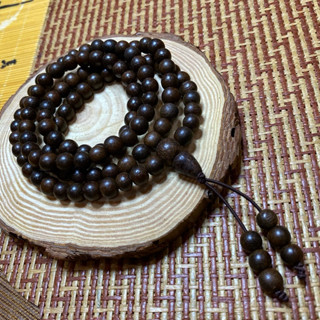 Chuỗi Trầm Thơm 108 Hạt - Mộc Thiên Long - 6/8mm