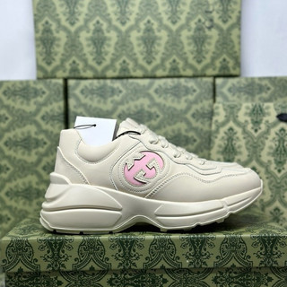 Giày _Gucci Rython Đế Cao 5Cm Bản Cao Cấp Đủ 4 Màu ,Giày Gucci Tăng Chiều Cao Nam Nữ Ôm Form Tôn Dáng