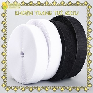 25 mét Băng Dính Gai KHÔNG KEO (Gồm 2 Cuộn Riêng Biệt) (khổ 2cm) dán giày, túi xách, quần áo