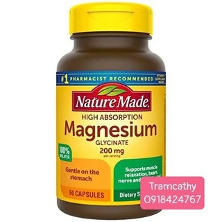 Magnesium glycinate 60v nature made