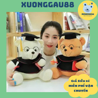 Gấu Bông Tốt Nghiệp,Thú nhồi bông làm quà tặng cho Cử Nhân ngày lễ Tốt nghiệp kích thước 30cm