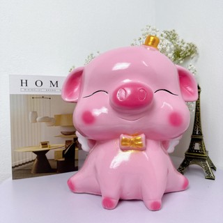 Heo đất thiên thần cánh tiên size to nhất siêu xinh , Heo đất trang trí decor quà tặng đáng yêu ống tiết kiệm - PS55