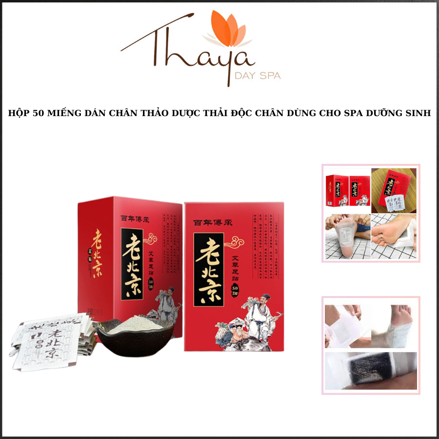 Hộp 50 Miếng Dán Thải Độc Chân Thảo Dược I Thải Độc Cơ Thể, Thư Giãn Cơ Thể Ngủ Sâu Giấc