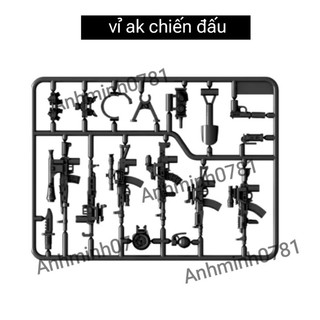 Vỉ Phụ Kiện Moc Army Non Lắp Ráp/Phụ Kiện cho Minifigure Moc