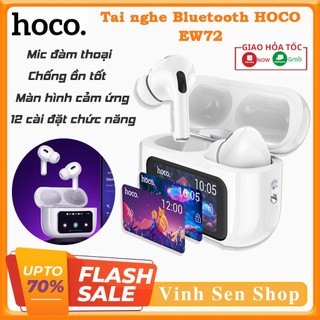 Tai nghe Bluetooth HOCO EW72 - Chống ồn tốt - Màn hình điều khiển cảm ứng - Mic đàm thoại - Nghe liên tục đến 4H