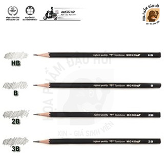 -bút chì gỗ vẽ phát thảo tombow mono j