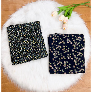 M307. vải lụa mango hoa nhí may đầm, đồ bộ.. khổ 1.5m