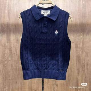 Whoau áo len sát nách logo gấu SIZE M