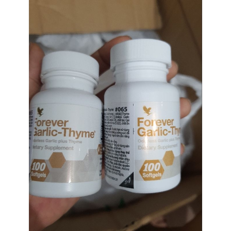 [CHÍNH HÃNG] Viên Tỏi Forever Garlic Thyme #065Flp. 100viên/lọ. |Tỏi Hỗ Trợ Cảm Cúm, Nấm