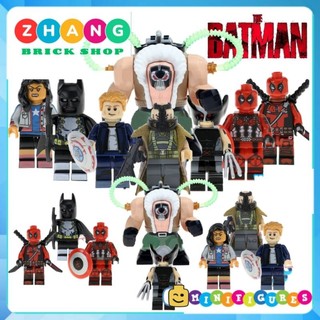 Đồ chơi Xếp hình X-men Wolverine Bane - Captain America Deadpool - Batman Punisher ChavezMinifigures POGO PG8093