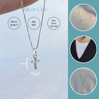  Dây chuyền vòng cổ bạc Thánh Giá Mini SILVER CHIC DC15 bạc 925
