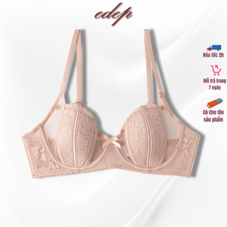 Áo Ngực Ren Mút 1.5Cm Có Gọng Pha Lưới Cao Cấp Sexy Quyến Rũ Phong Cách Eedep 088