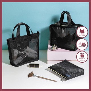 Túi Lưới Đựng Mỹ Phẩm Trang Điểm , Đồ Dùng Du Lịch Tiện Dụng (Nhiều Kích Cỡ)