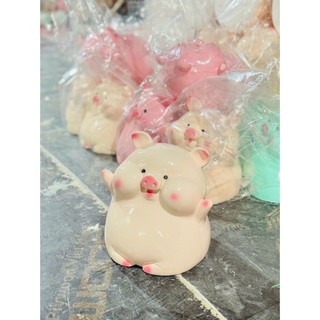 Heo đất, lợn đất mẫu heo bánh bao hello size to , heo đất - quà tặng, trang trí - ps51
