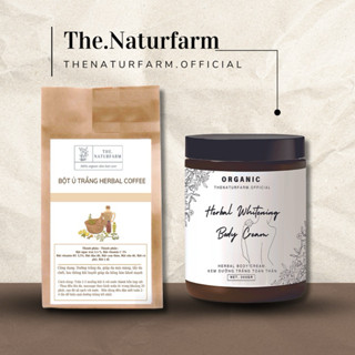 [ BỘ ĐÔI SIÊU TRẮNG ] Kem Body Herbal Natural 300GR & Bột Ủ Trắng Herbal Coffee 250GR
