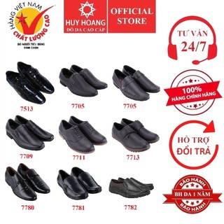 Giày nam da bò nhiều loại màu đen HP7513-7706-08-09-11-13-80-81-82