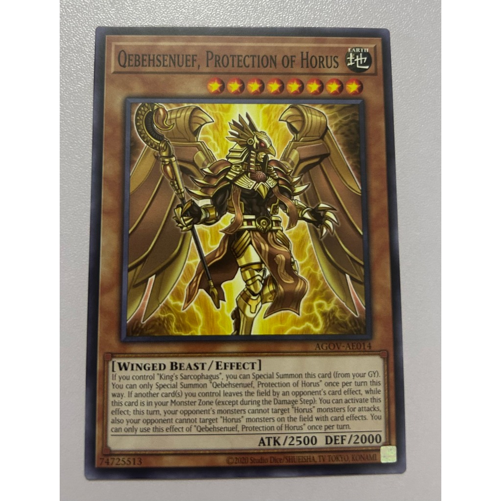 Thẻ bài Yugioh - AGOV-AE014 Qebehsenuef, Protection of Horus (N)