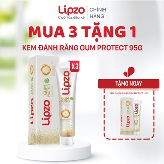 Kem Đánh Răng Lipzo Gum Protect 95Gr Ngăn Ngừa Tụt Nướu Và Chảy Máu Chân Răng, Cho Răng Chắc Khoẻ Tự Nhiên