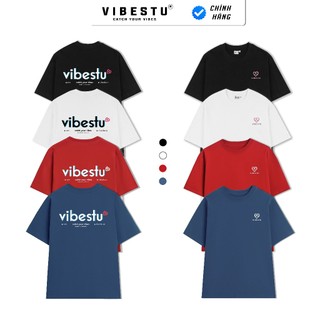 Áo Thun Local Brand VIBESTU , Áo Thun Oversize Form Rộng Unisex Nam Nữ 250Gsm 100% Cotton