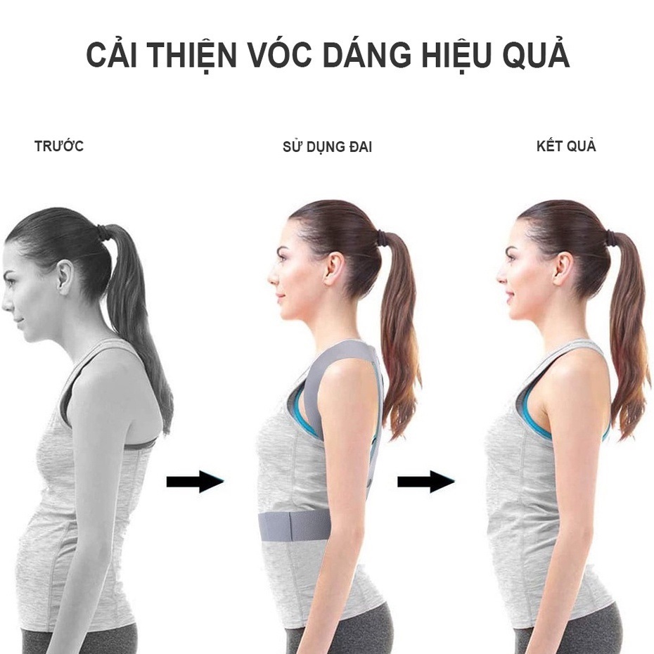 Đai Chống Gù Lưng Nam Nữ Có Nẹp Cố Định Cột Sống, Đai Chống Gù Gobos Điều Chỉnh Tư Thế Hiệu Quả