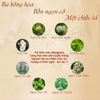 Thùng 24 Lon Trà Sâm Thảo Mộc Wanglaoji