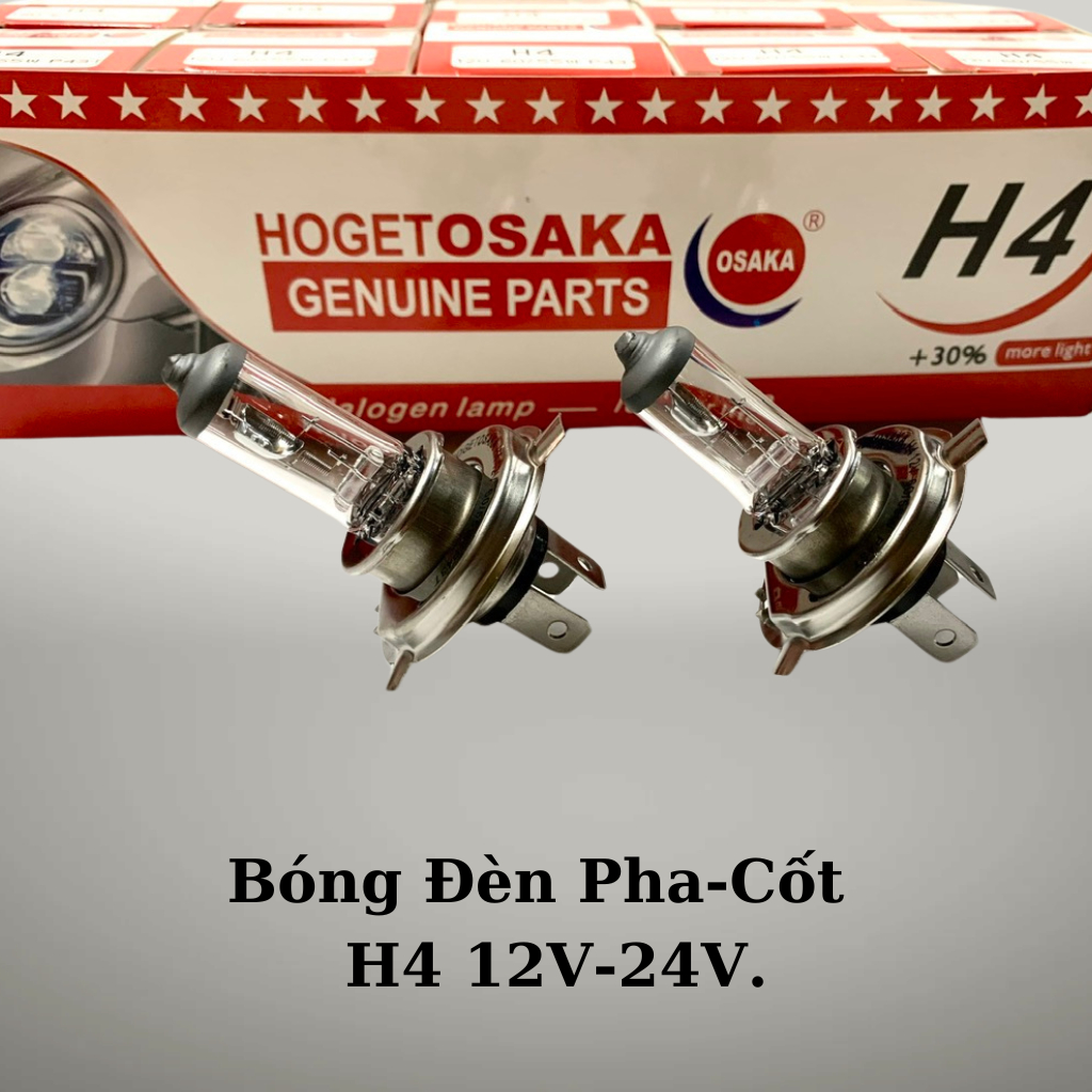 Bóng Đèn Pha Cốt, Bóng Đèn H4 3 chân, Xe Suzuki Ertiga, Swift, Celerio,...Hàng HOGET OSAKA Loại Xịn.
