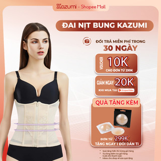 Đai Nịt Bụng KAZUMI, Đai Gen Định Hình Vòng Eo Có Thanh Chống Cuộn Cao Cấp A13