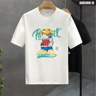 Áo Thun Nam Cổ Tròn In Hình Doraemon Chất Liệu Cotton Mềm Mịn Thoáng Mát, Trẻ Trung, Năng Động