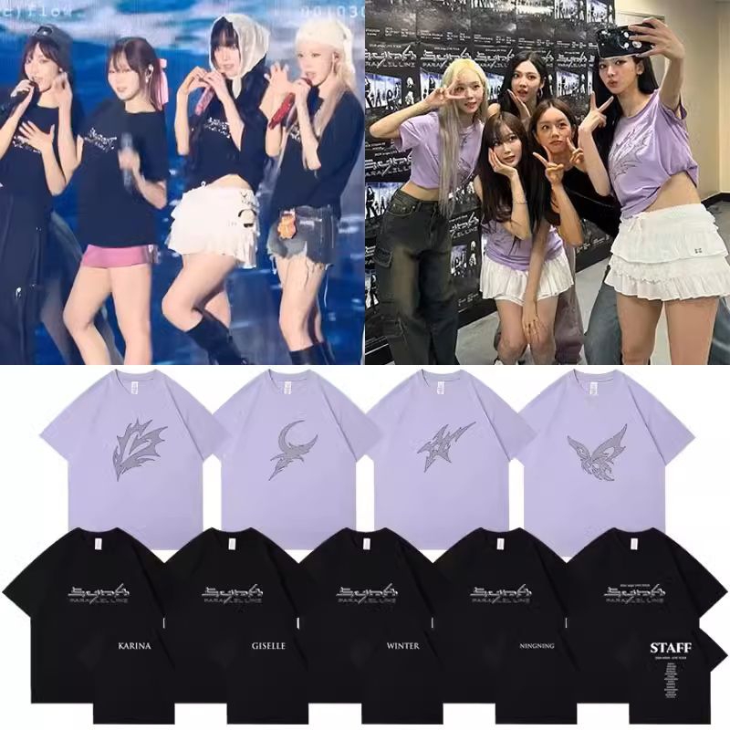 Áo thun concert aespa - SYNK: Parallel Line