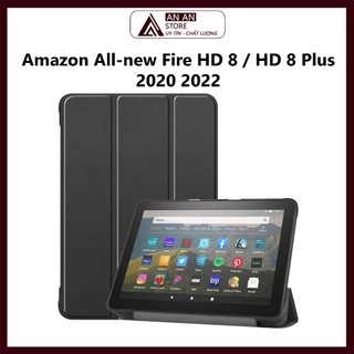 Bao da amazon all-new fire hd 8 / hd 8 plus 2020 2022 cover cho máy tính bảng hỗ trợ smart cover