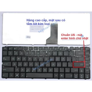 [Loại Tốt] BÀN PHÍM LAPTOP ASUS K43 K43E K43S X42 X43 X43S X44H K42 A42 K42F X45C US layout