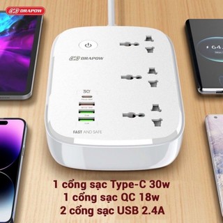 Ổ điện thông minh Drapow SK25 kết nối app.