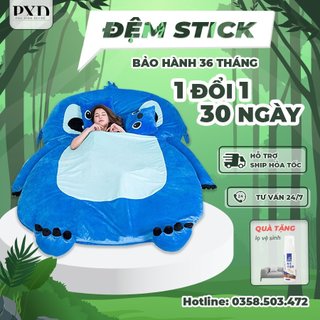 [HÀNG MỚI] Giường bệt Stick, Đệm Ngủ, Đệm Lười Hình Thú, Ghế lười gấu dâu êm ái bảo hành 36 tháng