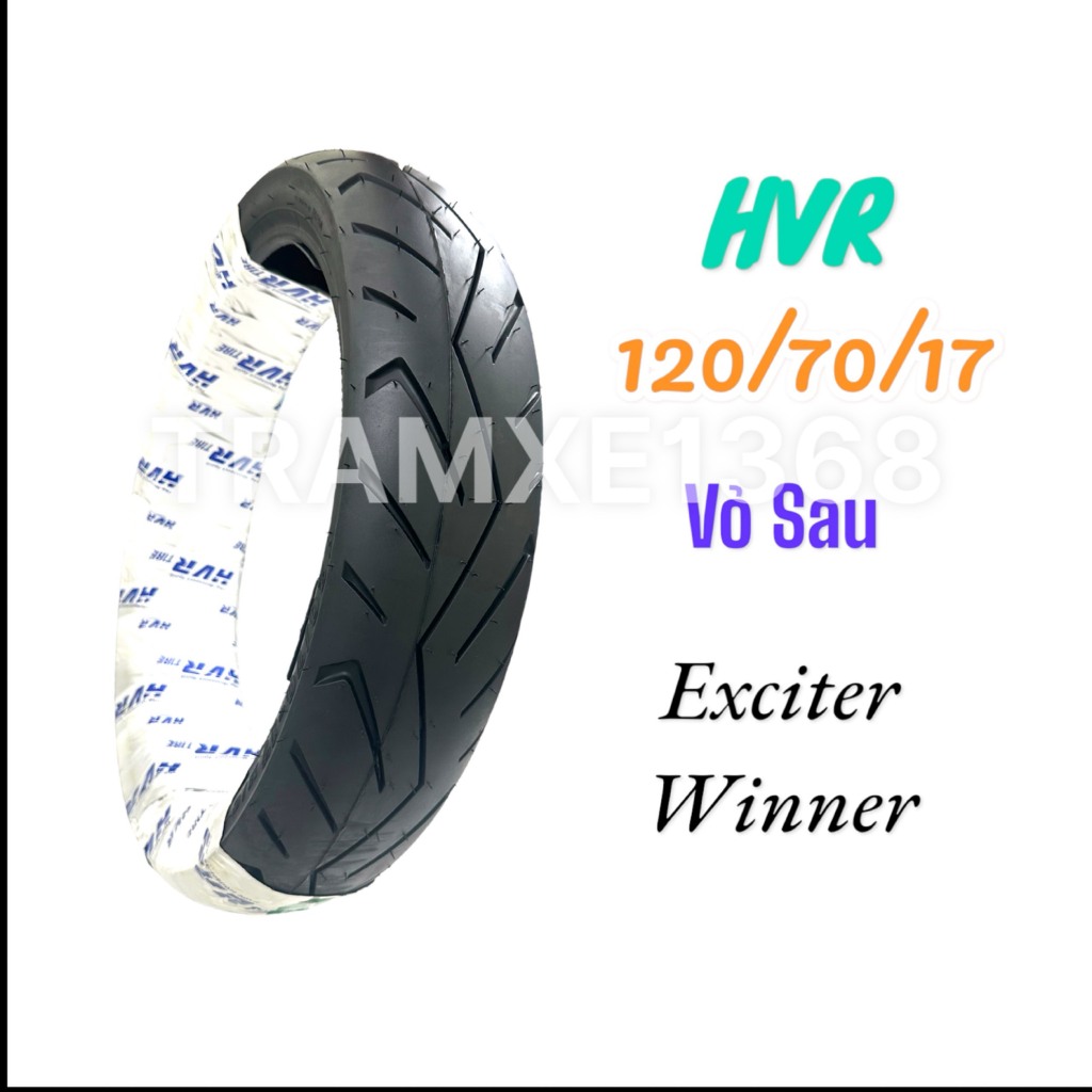 Vỏ Lốp Sau Exciter Winner thông số 120/70/17 thương hiệu HVR Công Nghệ Nhật