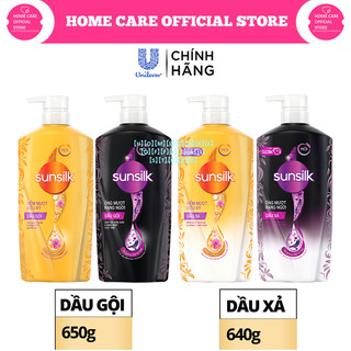 Dầu Gội/Xả Sunsilk làm sạch và mềm mượt tóc gấp 5 lần 650g
