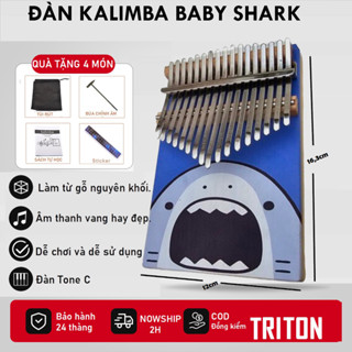 ĐÀN KALIMBA BABY SHARK CÁ MẬP CUTE NHẠC CỤ CHO BÉ IU - TRITON MUSIC
