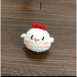 Móc khóa gà mini cute handmade bằng lên (có sẵn)