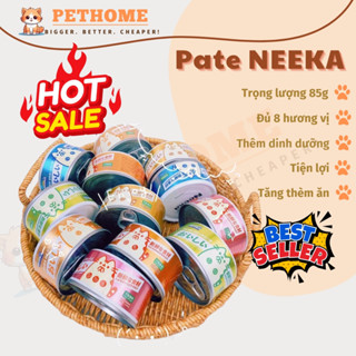 [Combo 20 Lon] Pate Mèo Neeka Lon 85g Dạng Sốt Thịt, Pate Neeka Cho Mèo Dạng Gravy Vị Gà Mix Rau Củ