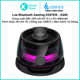 Loa Bluetooth Gaming Edifier G200 | Kết nối Bluetooth V5.3 | Chơi nhạc lên tới 7H | Bảo hành 12 tháng