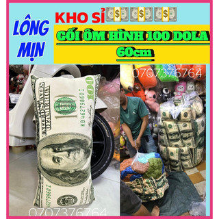 💵💵60cm gấu bông gối ôm 3d hình 100 dola-sting-coca-tiger cho bé-lông mịn an toàn - gòn 100%💵