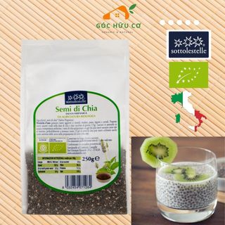 Hạt chia hữu cơ sottolestelle organic chia seeds 250g - hạt chia giảm cân - hat chia huu co - hạt chia - góc hữu cơ