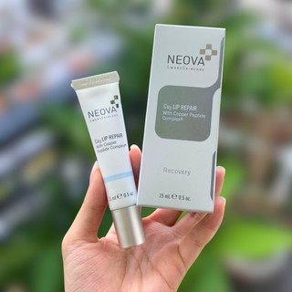 Kem dưỡng ẩm giảm thâm môi, xóa rãnh nhăn & căng mọng tự nhiên neova cu3 lip repair với phức hợp đồng peptide 15ml