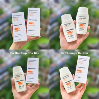 Kem Chống Nắng Cho Da Đốm Nâu, Sau Laser, Dùng Treatment Mesoestetic Light Water Anti-Aging Veil Mesoprotech SPF 50+