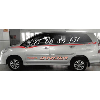 Tem dán sườn xe Innova.Tem Dán Sườn Xe Innova