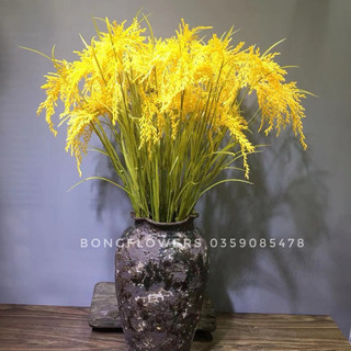 Bông Lúa Giả Trang Trí Decor gồm 3 nhánh cành dài 90cm.