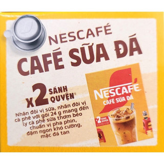 Cà Phê hòa tan NESCAFE 3in1 cafe sữa đá mới(10 gói*24g)