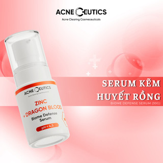  ACNECEUTICS ZINC + DRAGON BLOOD Serum Kẽm Huyết Rồng Giảm Viêm Kiềm Dầu và Ngăn Ngừa Mụn  30g  