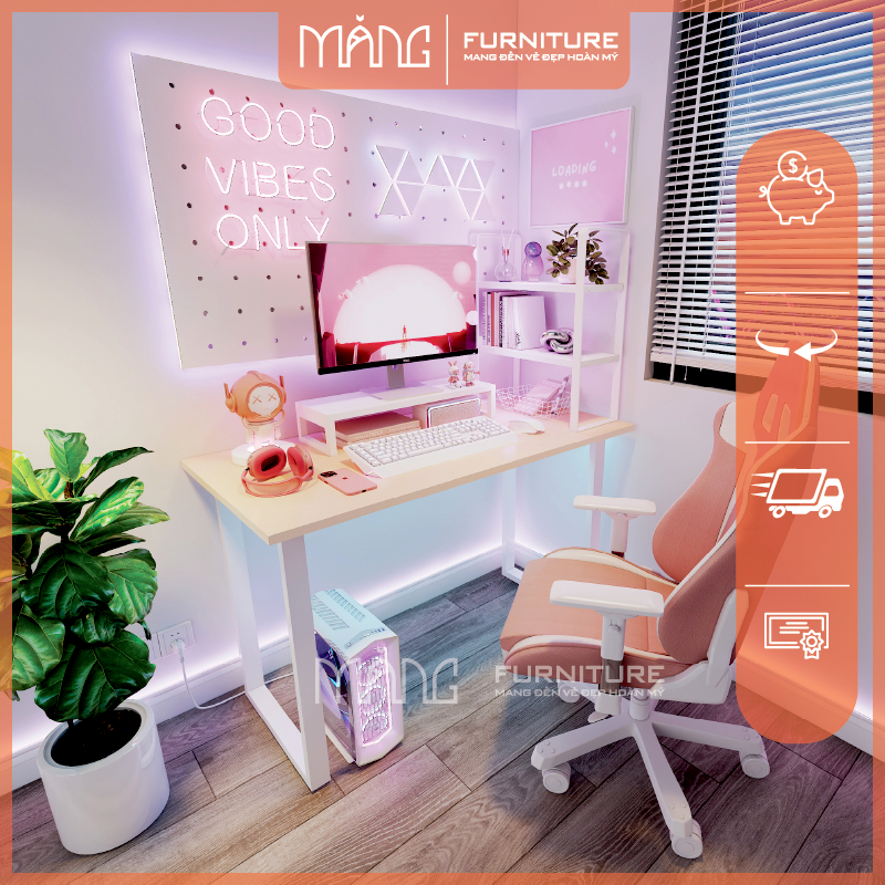 Bàn Làm Việc, Bàn Gaming Nội Thất Măng chắc chắn nhiều phiên bản,mặt gỗ 1m2,1m hàng đẹp giá siêu rẻ. | BigBuy360 - bigbuy360.vn