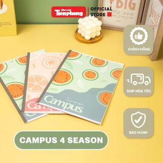 Vở Campus 80 trang Season - 4 mùa tập vở kẻ ngang chính hãng nhà sách Tiền Phong phân phối - 7058