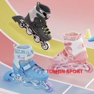 Giày patin trẻ em có đèn led SWAY T18 tặng kèm bảo hộ chân tay - quà tặng sinh nhật TOMTIN SPORT